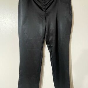 New York & Company Black Straight Leg Pants, Shinny Look. Sz 12